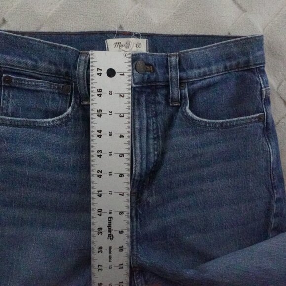 Madewell Classic Straight Leg Jean Womens 27 High Rise Blue Denim - Picture 6 of 10